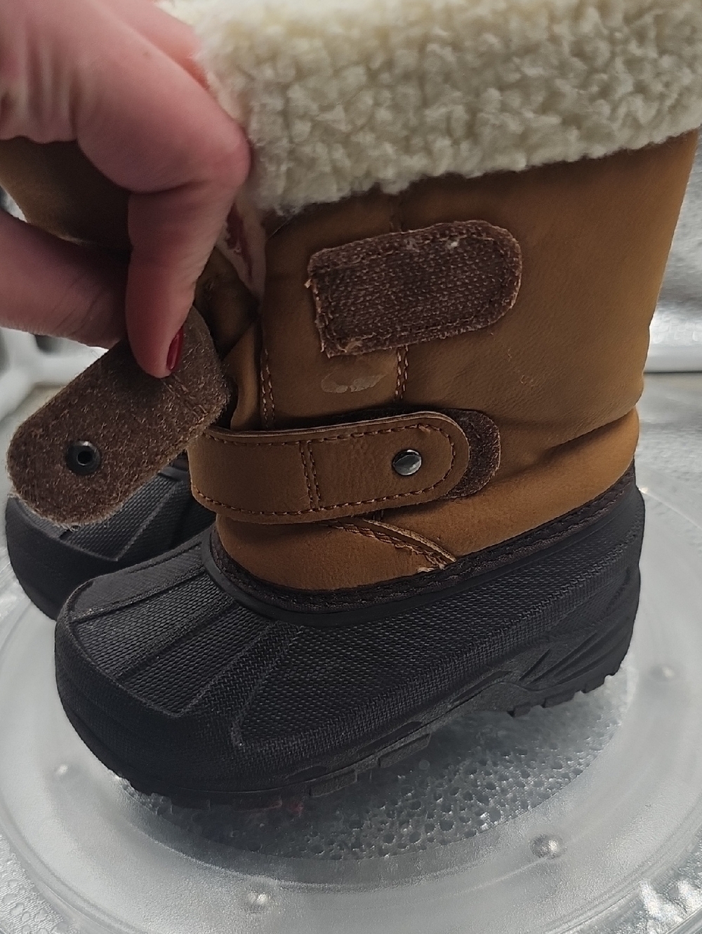 S Tan And Dark Brown Koala Kids Boots - Picture 4 of 8